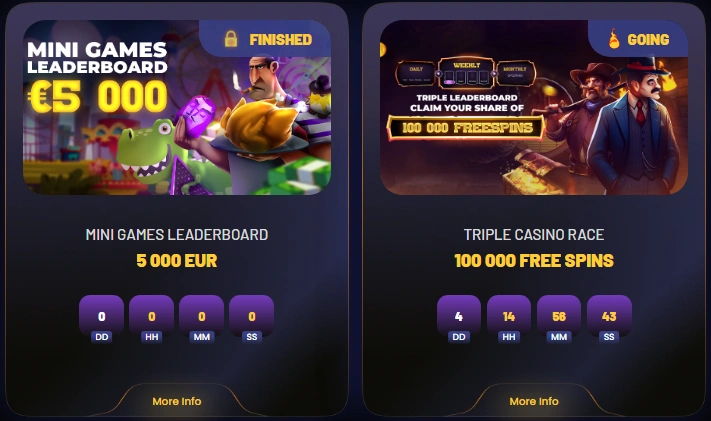 DonBet Casino tournaments and competitions